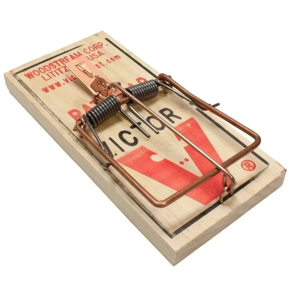 12x Victor M200 Rat Snap Trap Traditional Wood Rodent Control Trampa Para Ratas